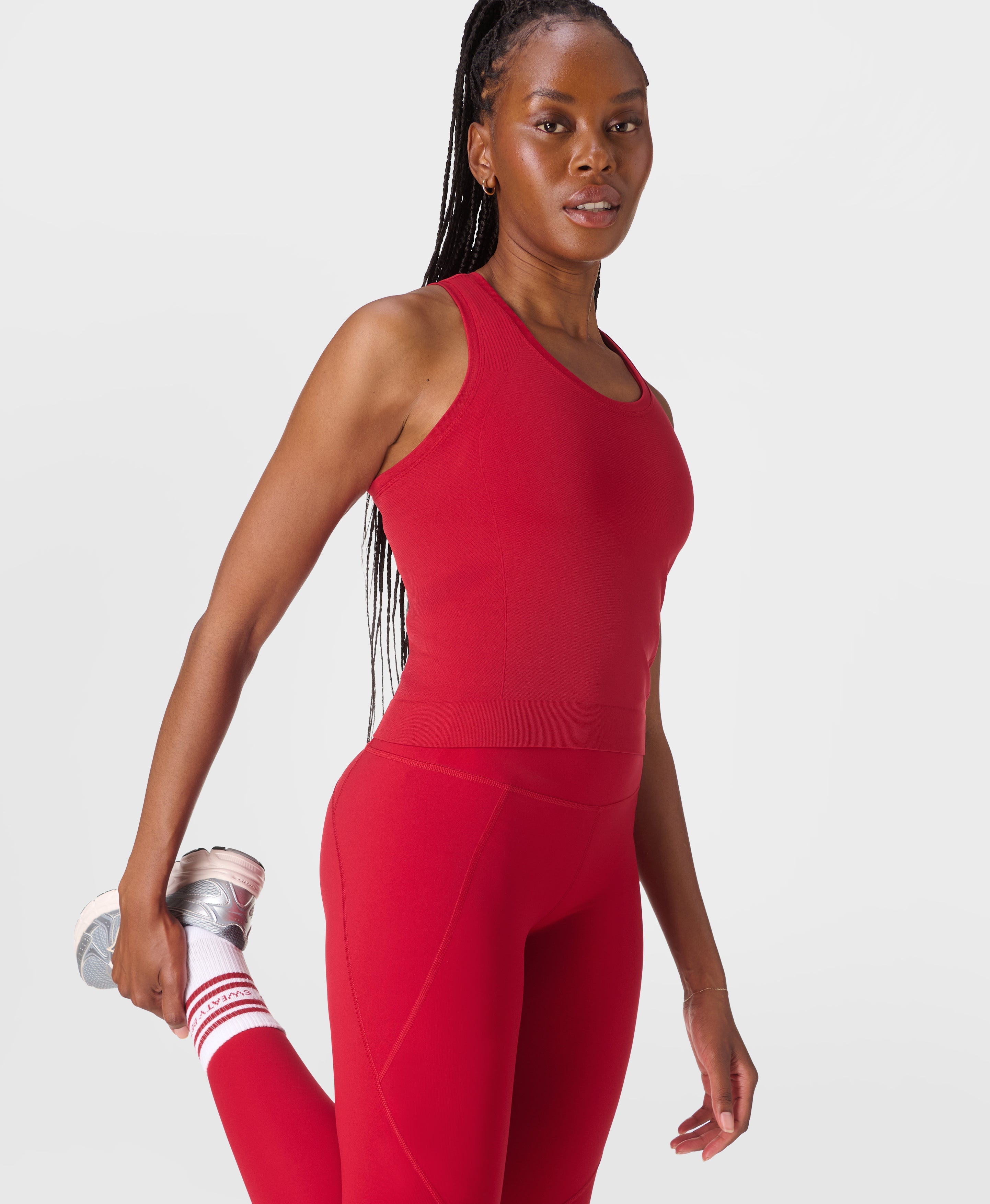 Athlete Crop Seamless Workout Tank Top